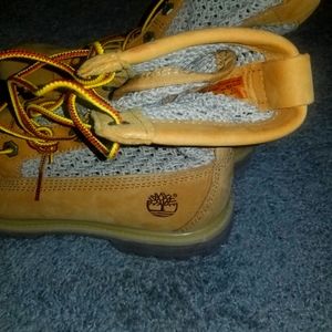 Timberland Tan Leather Combat Boots
